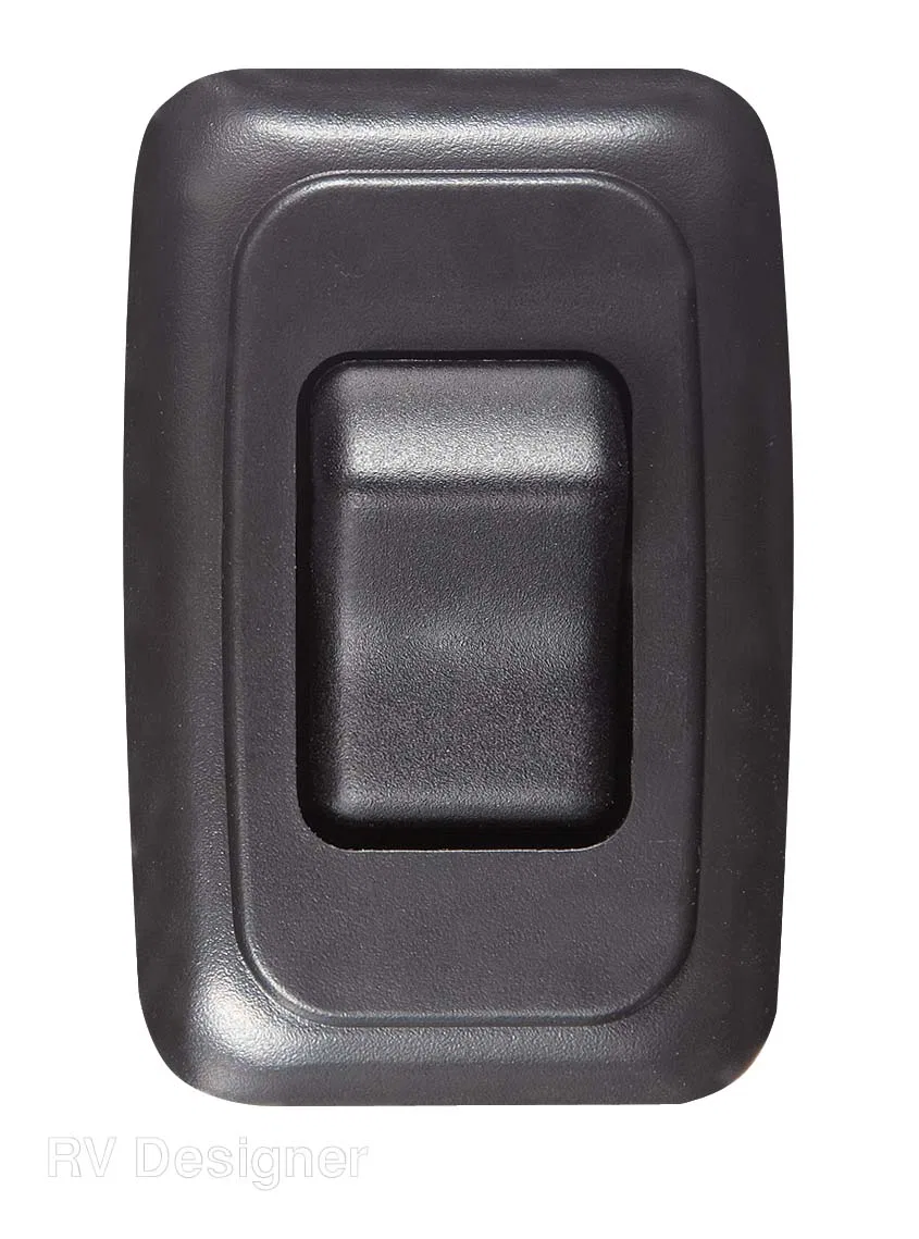 S521 – RV DESIGNER Multi Purpose Switch, On-Off Use For Lighting Control/ Entry Steps/ Appliance Contoured Wall Switc...